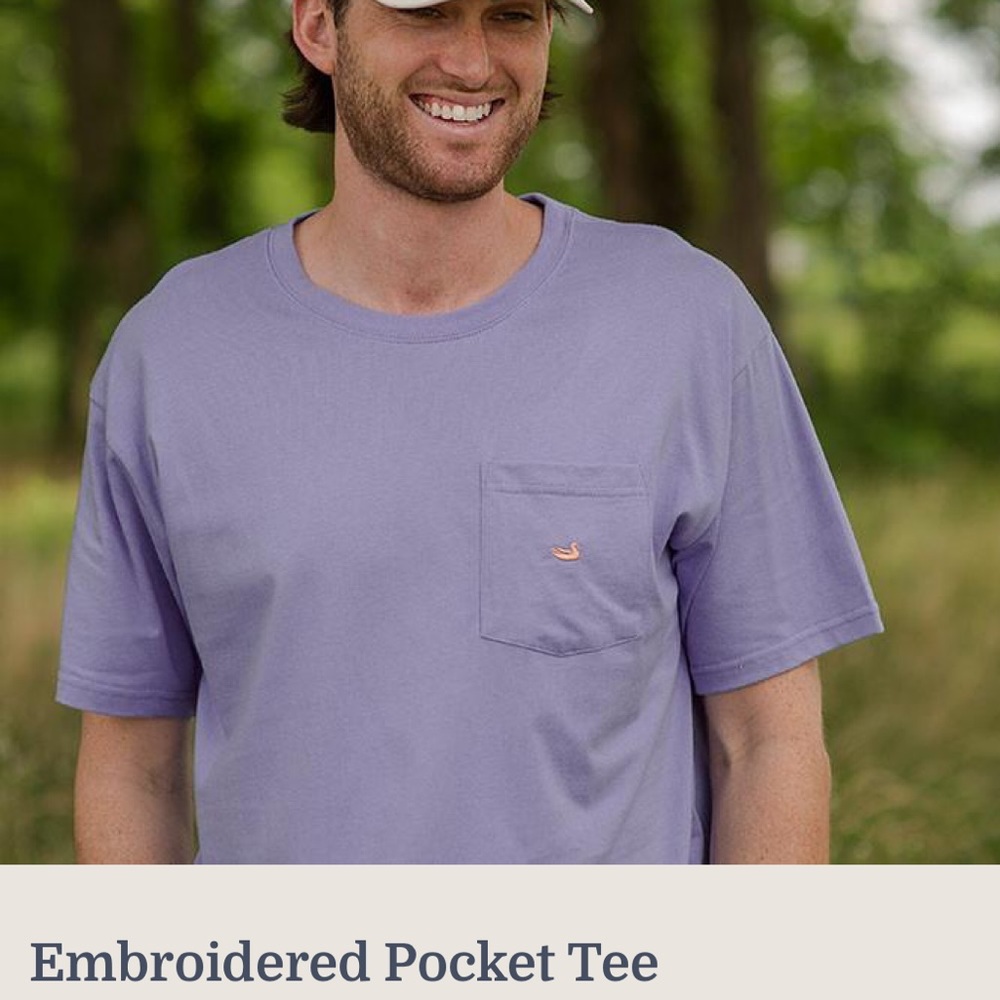 Southern Marsh Embroidered Pocket T Shirt